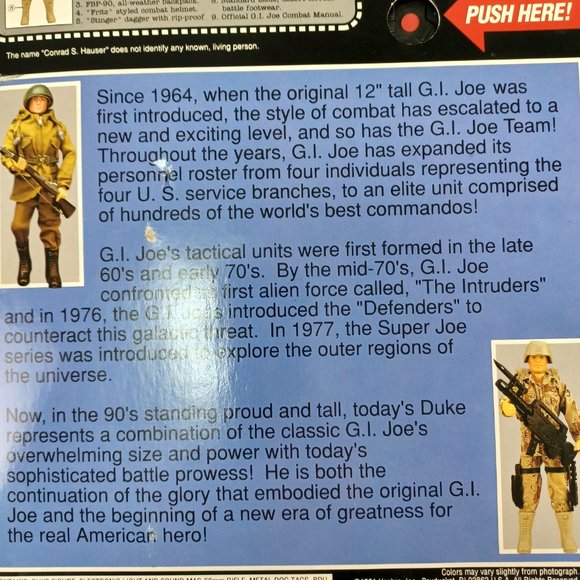 Vintage Hasbro Hall of Fame G I Joe Duke Action Figure NIB - Picture 6 of 10